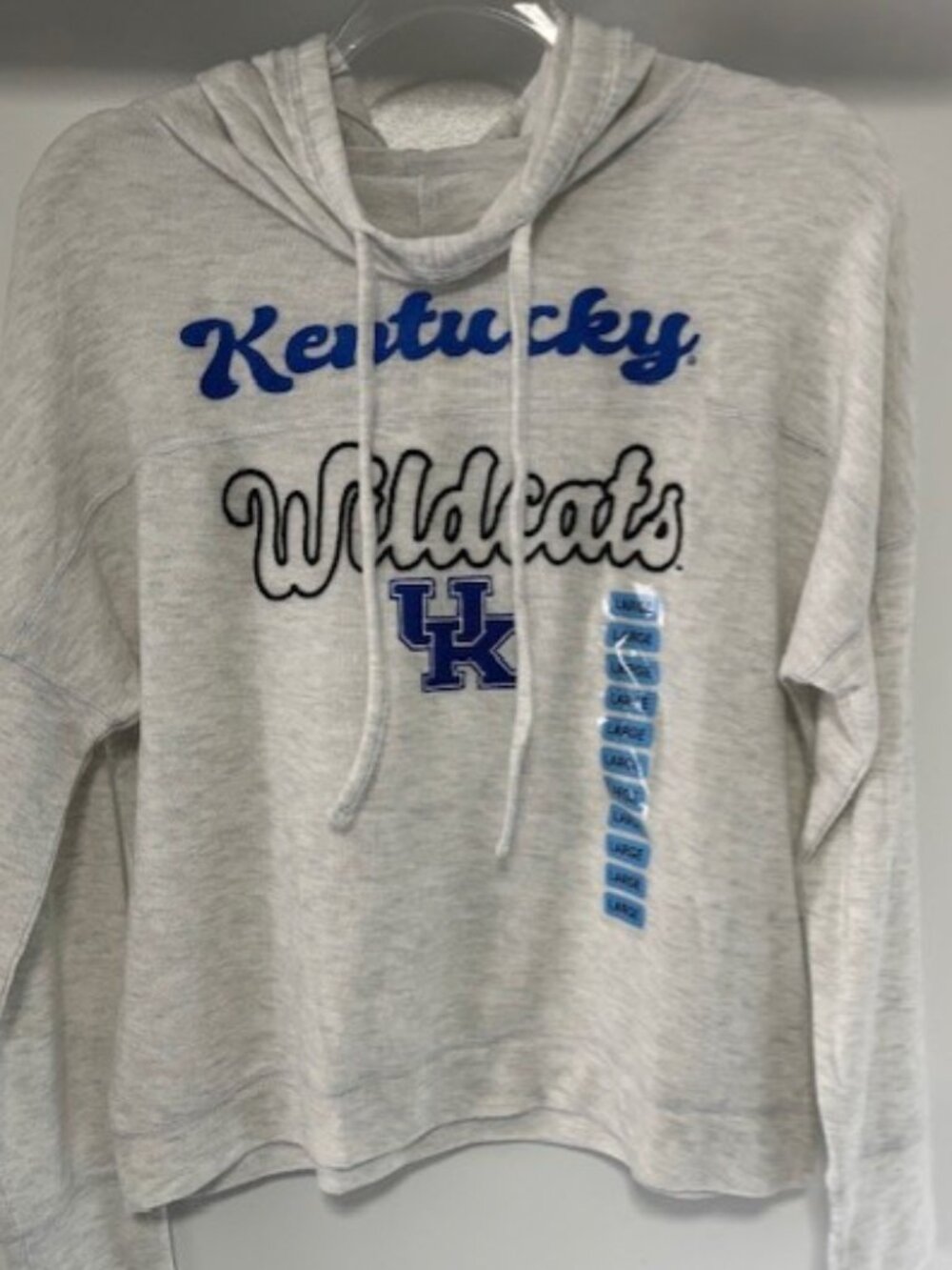 Liv Casual L Wildcats Kentucky Hoodie Heathered Gray Super Soft Hoodie Pullover